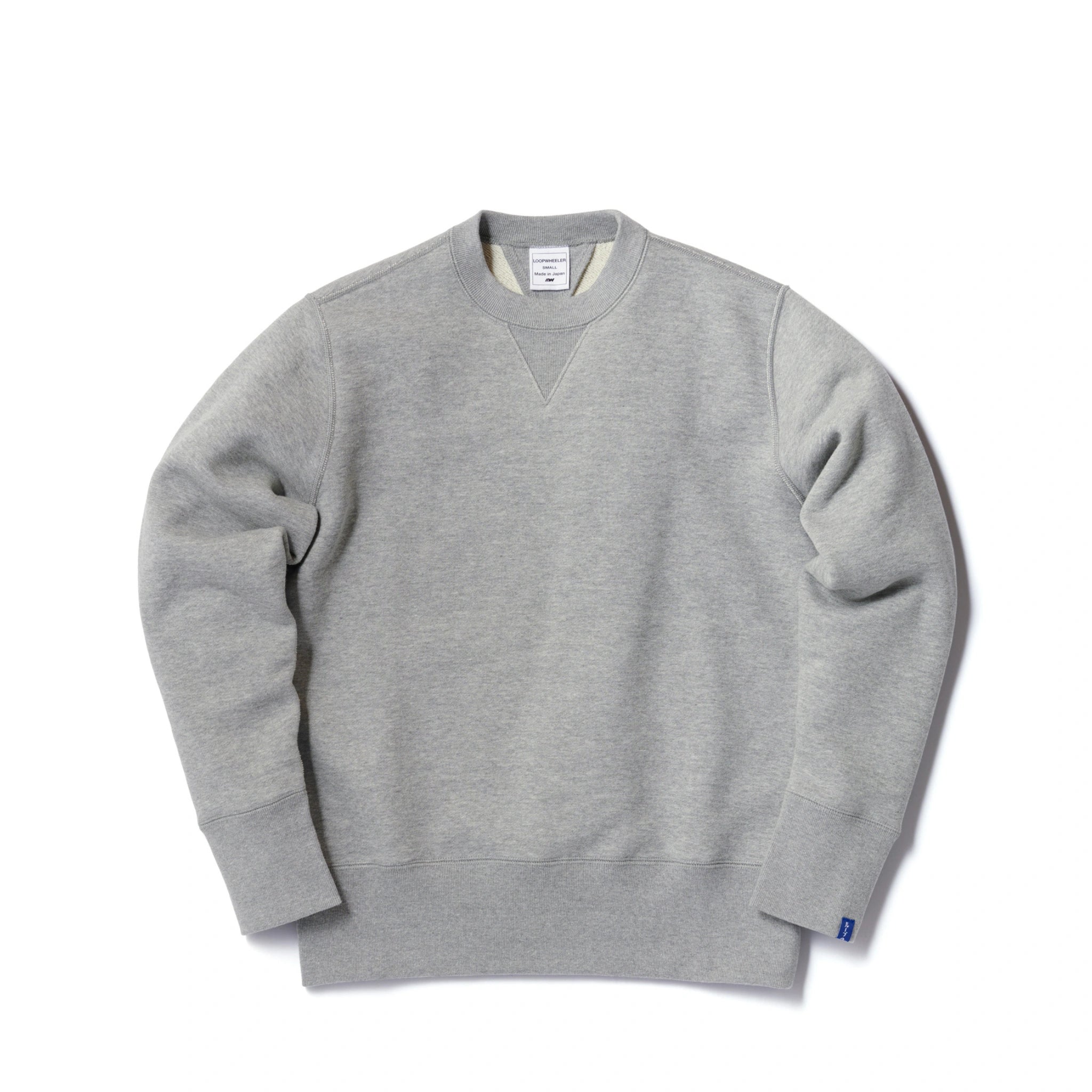 希少LOOPWHEELER x PORTER CREW NECK SWEAT Loopwheeler LW01 Tubular Crewneck Sweatshirt - Gray Melange