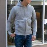 LW09 Tubular Zipper Hoodie - Gray Melange