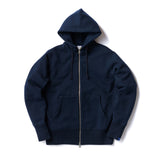 LW290 吊り編みハイジップフーディ LW ネイビー
