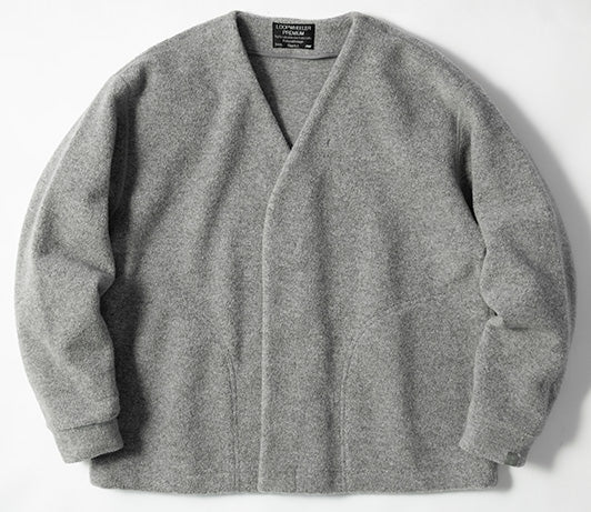 The wool 100% TSURIAMI pile cardigan is now ready