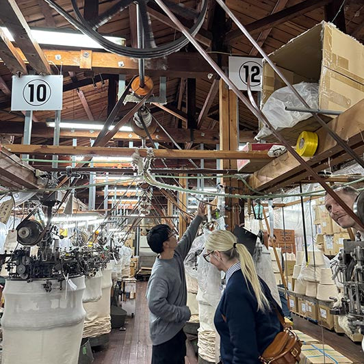 To Kanekichi Kogyo with the New Balance Team