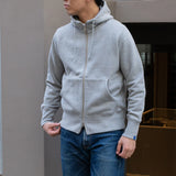 LW290 High Zip Hoodie - Gray Melange