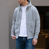 LW290 High Zip Hoodie - Gray Melange