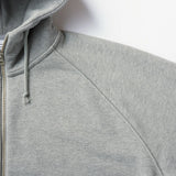 LW323 Relaxed Fit High Zip Hoodie - Oatmeal