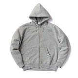 LW323 Relaxed Fit High Zip Hoodie - Gray Melange