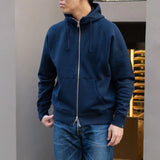 LW323 Relaxed Fit High Zip Hoodie - LW Navy