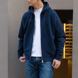 LW323 Relaxed Fit High Zip Hoodie - LW Navy