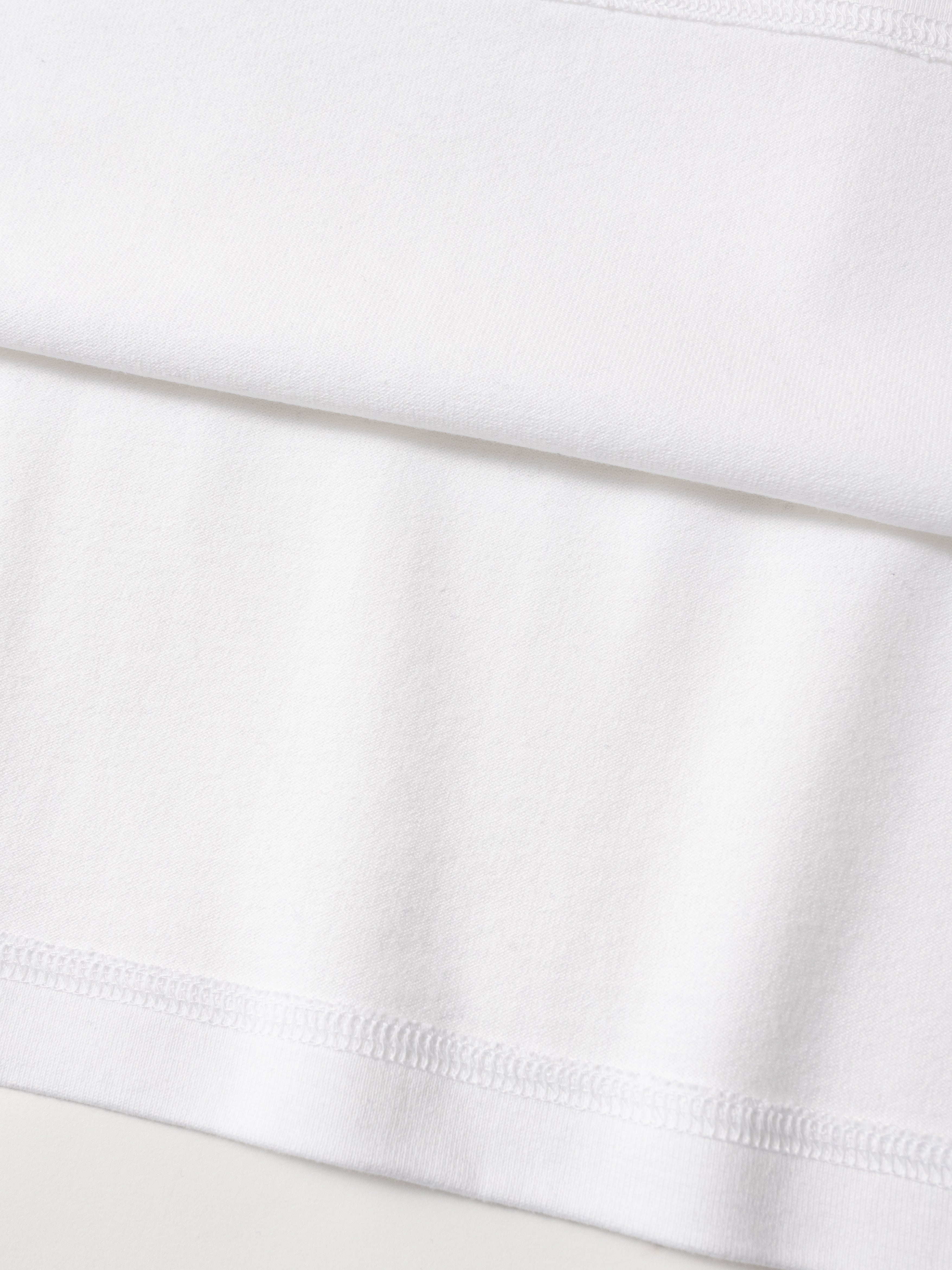 LW326 Short-Sleeved Relaxed Fit T-Shirt - White – LOOPWHEELER