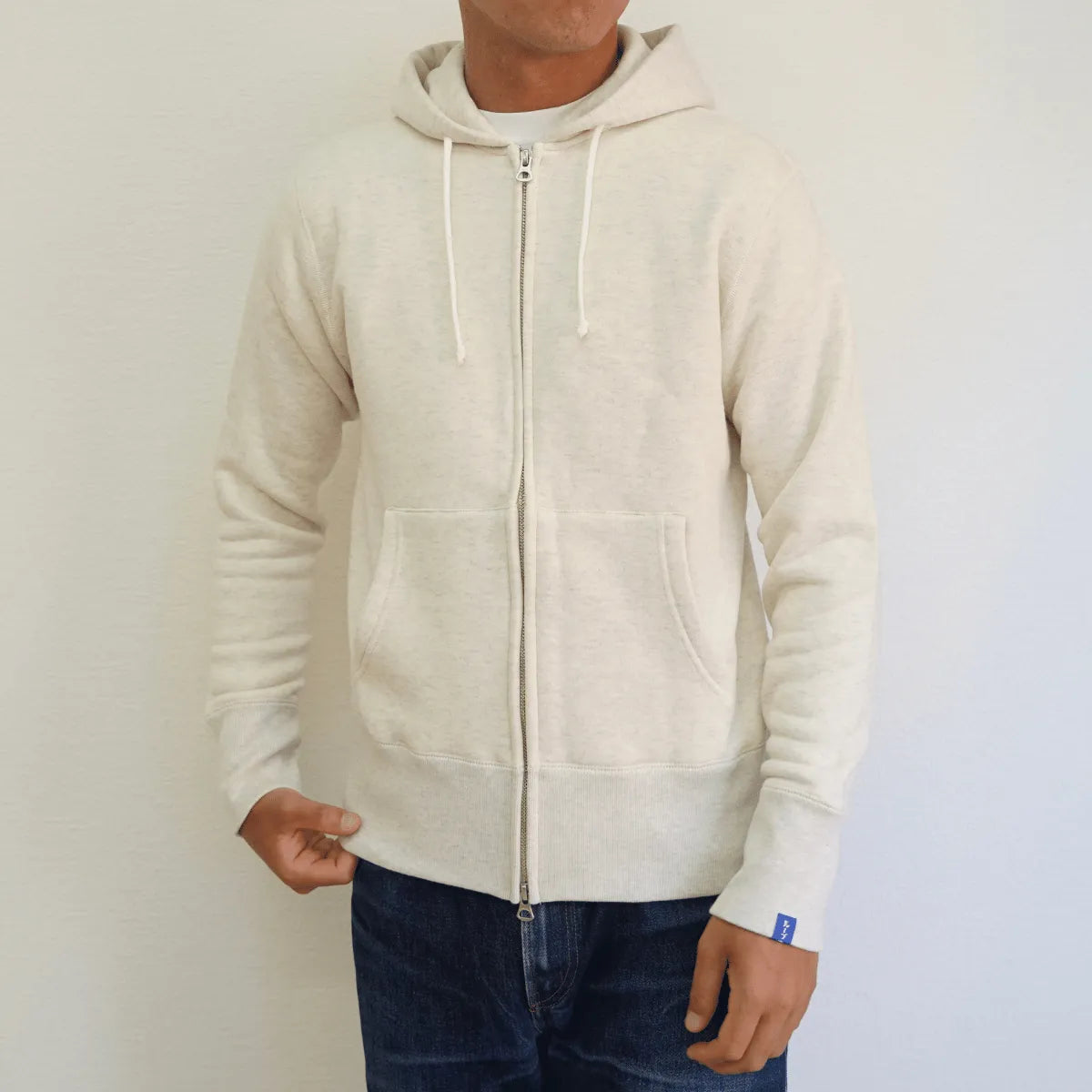 ループウィラーLW09 丸胴吊り編みジップフーディオートミールXXL ループウィラーLW09 丸胴吊り編みジップフーディオートミールXXL